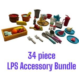 34 piece Littlest Pet Shop Kitchen Accessory Bundle